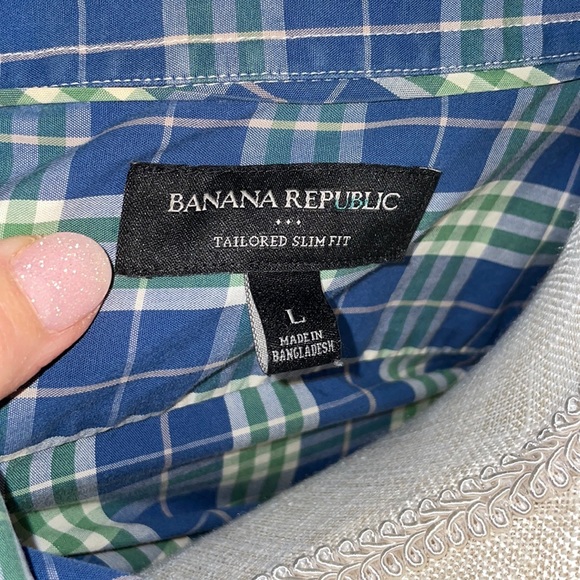 Banana Republic Men’s large tailored slim fit long sleeve button down - Picture 3 of 7